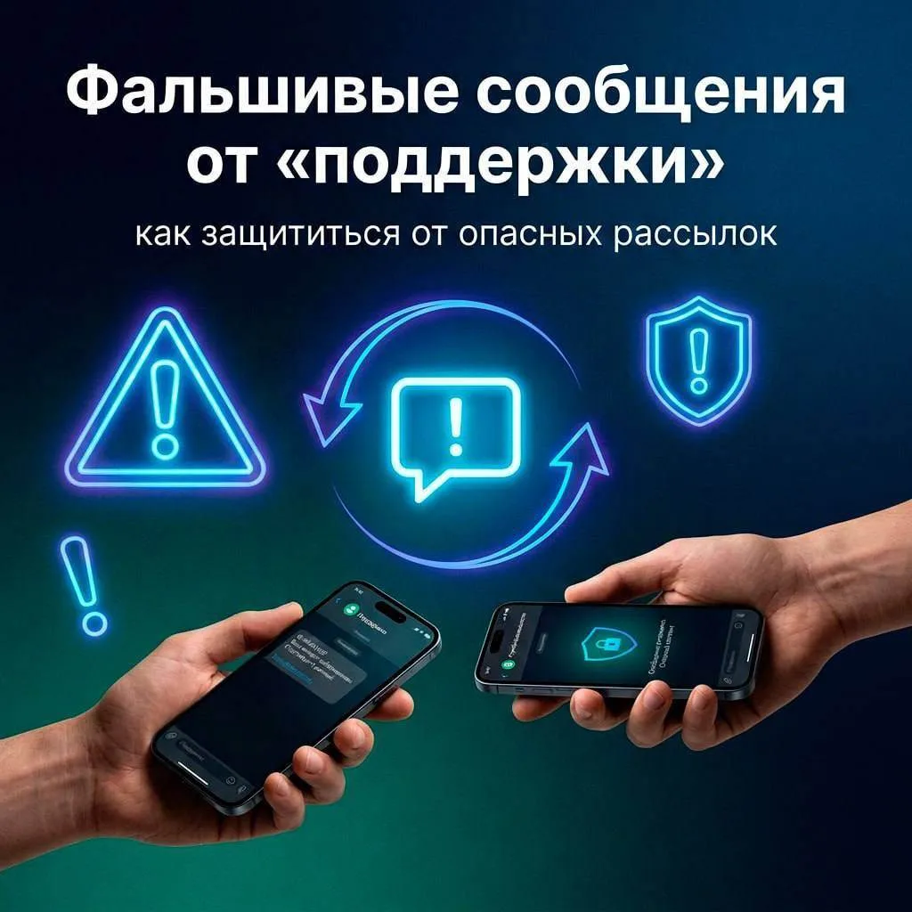 Фальшивые сообщения от «поддержки»: как защититься от опасных рассылок