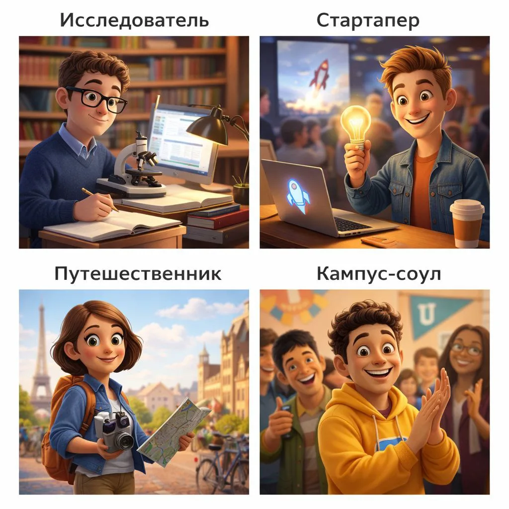 🎓 Каким студентом за границей были бы вы?

Представьте: вы уже поступили в зарубежный университет. 