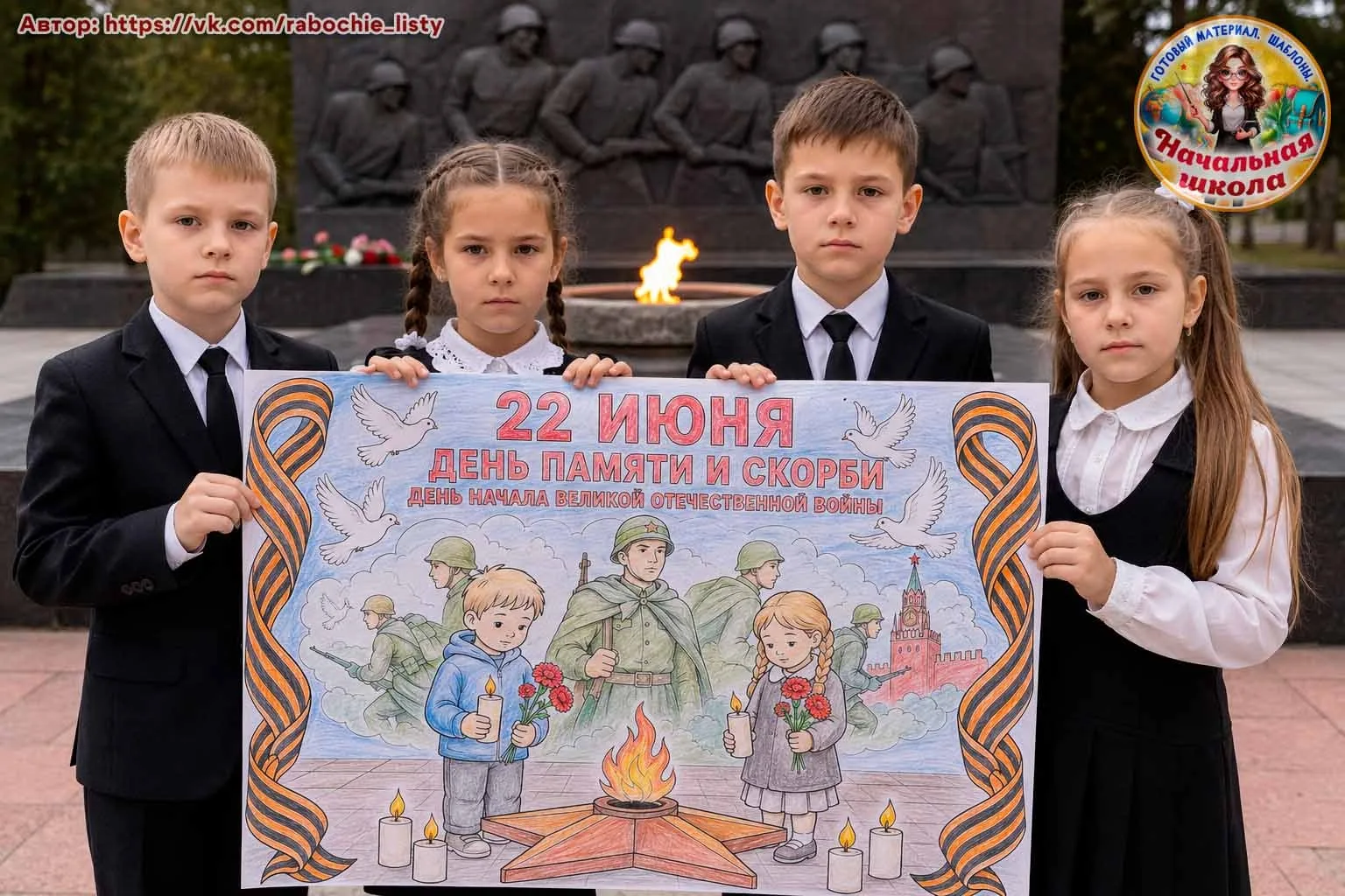 БОЛЬШАЯ РАСКРАСКА ко Дню памяти и скорби🕯