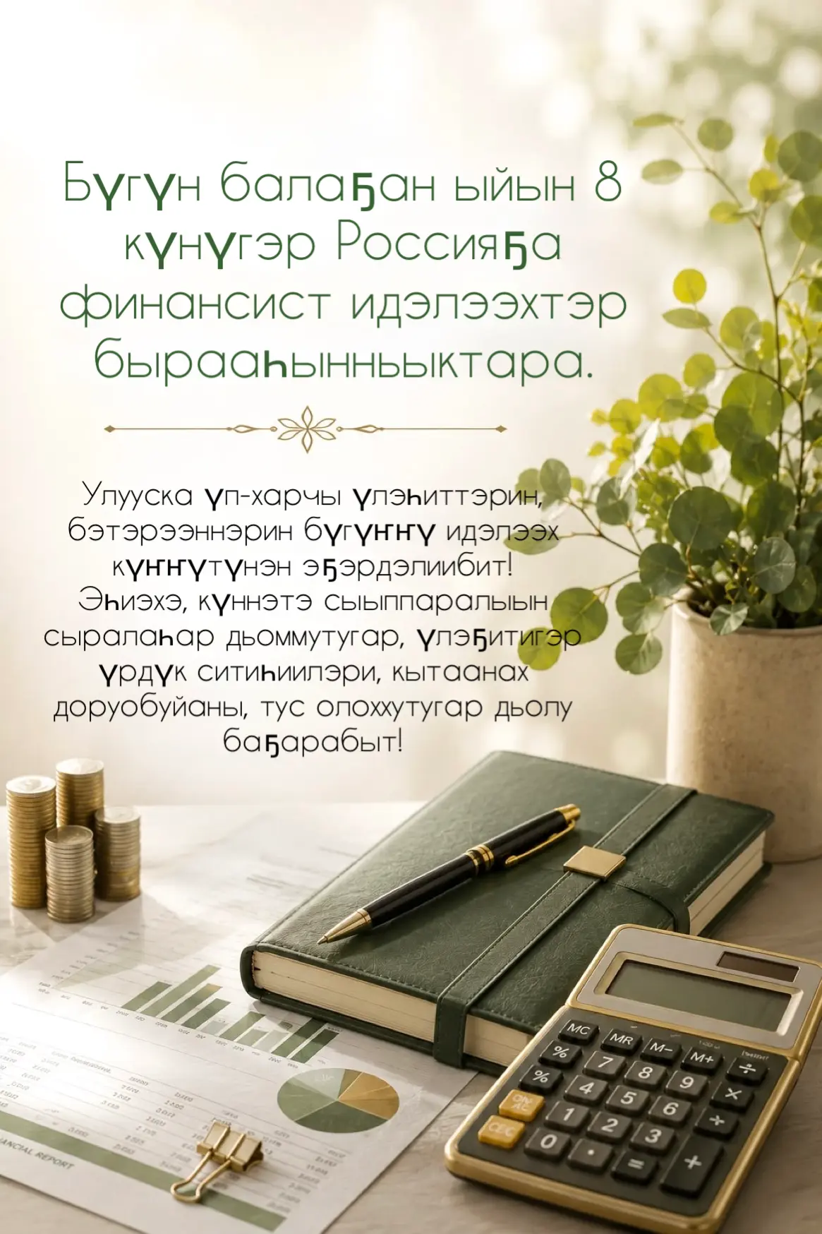 Уважаемые работники и ветераны финансовой системы Горного улуса!