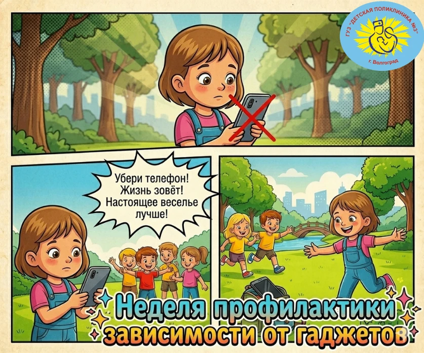 Друзья, доброе утро!🌿🫶

Сегодня начинается Неделя профилактики зависимости от гаджетов — хороший п
