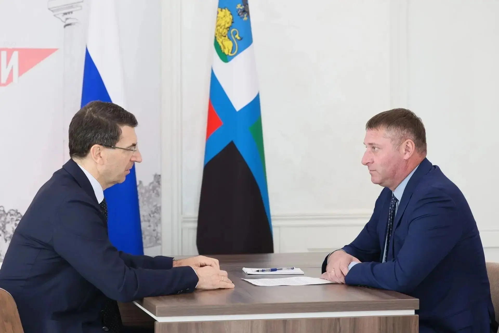 Полномочный представитель Президента РФ в ЦФО Игорь Щёголев с рабочим визитом посетил Б...