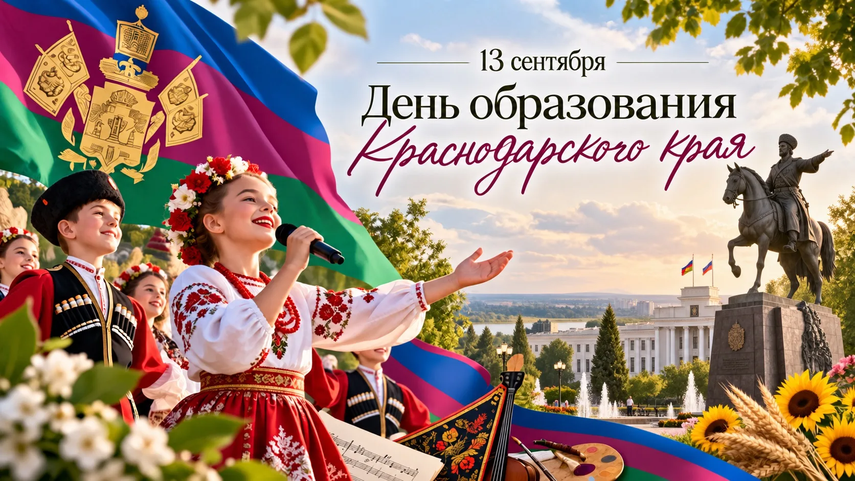 Дорогие друзья, поздравляю с Днем образования Краснодарского края! Сегодня Кубани 89 ле...