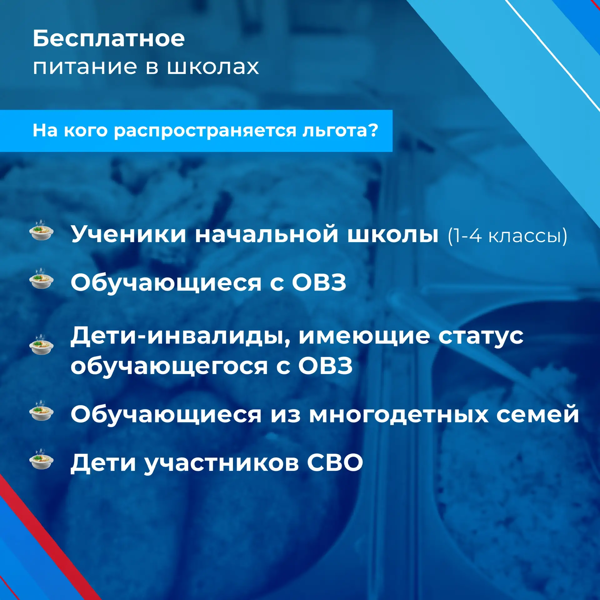 Более 48 тысяч школьников Балашихи получают бесплатное питание в школах округа