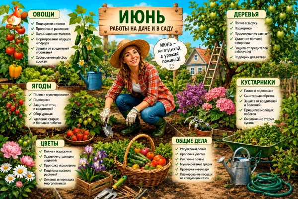 Июнь не про отдых, а про спасение, кормёжку и контроль. Что делать на даче и в саду в и...