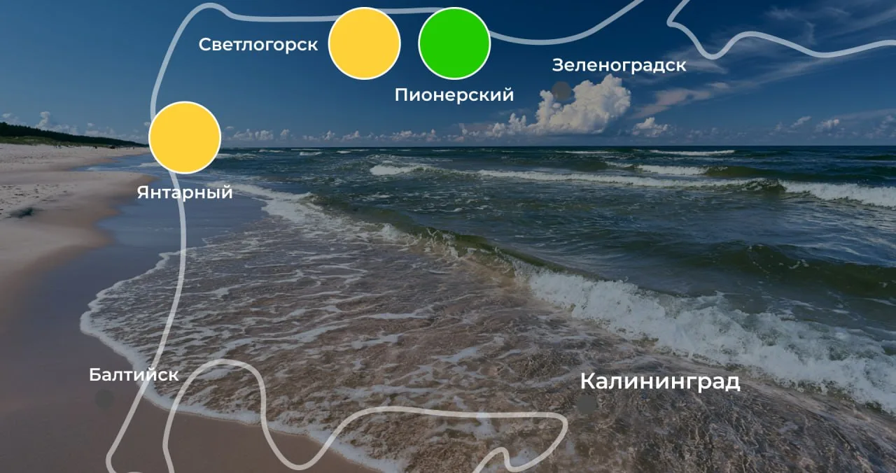 🌊 Погода на побережье в понедельник, 22 июня