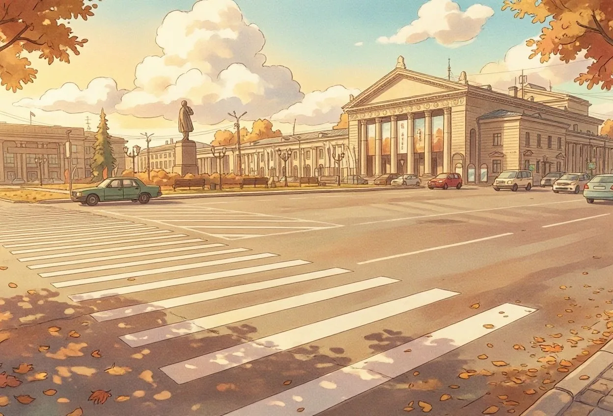 Как видит осенний Ангарск нейросеть? 🎨🤖🍁