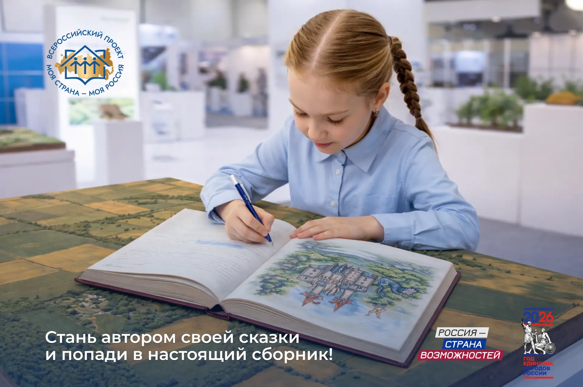 100 детских историй со всей страны станут настоящей книгой  И, возможно, одна из них – ваша!   В Меж