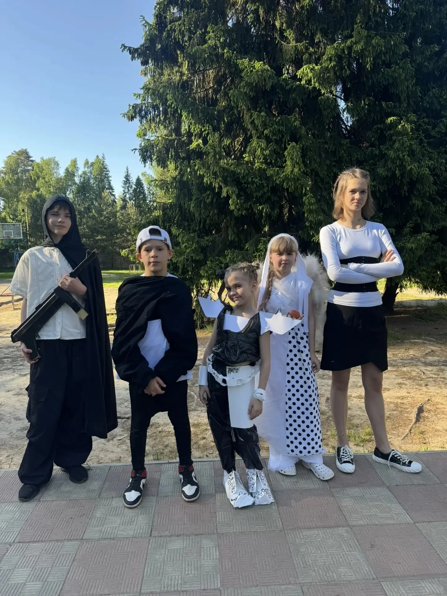 🖤🤍Модный день в лагере🤍🖤