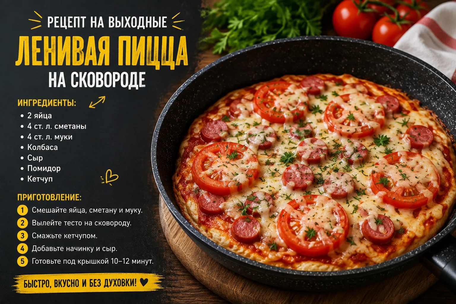 🍕 РЕЦЕПТ ВЫХОДНОГО ДНЯ