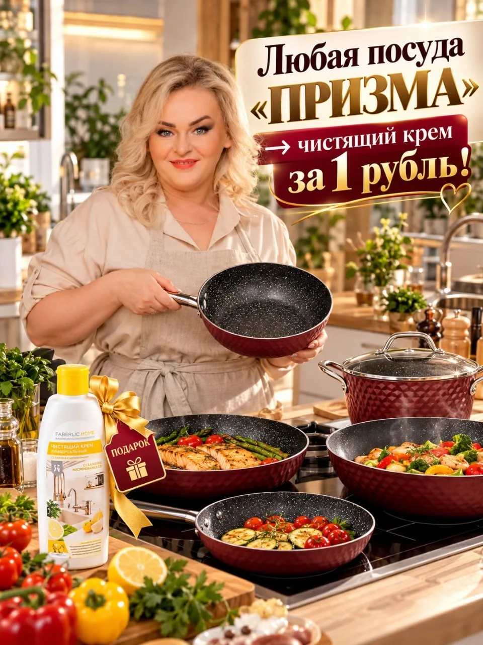 Кухня — это сцена, а ты — главный шеф. А чистящий крем — твой секретный ингредиент 👨‍🍳