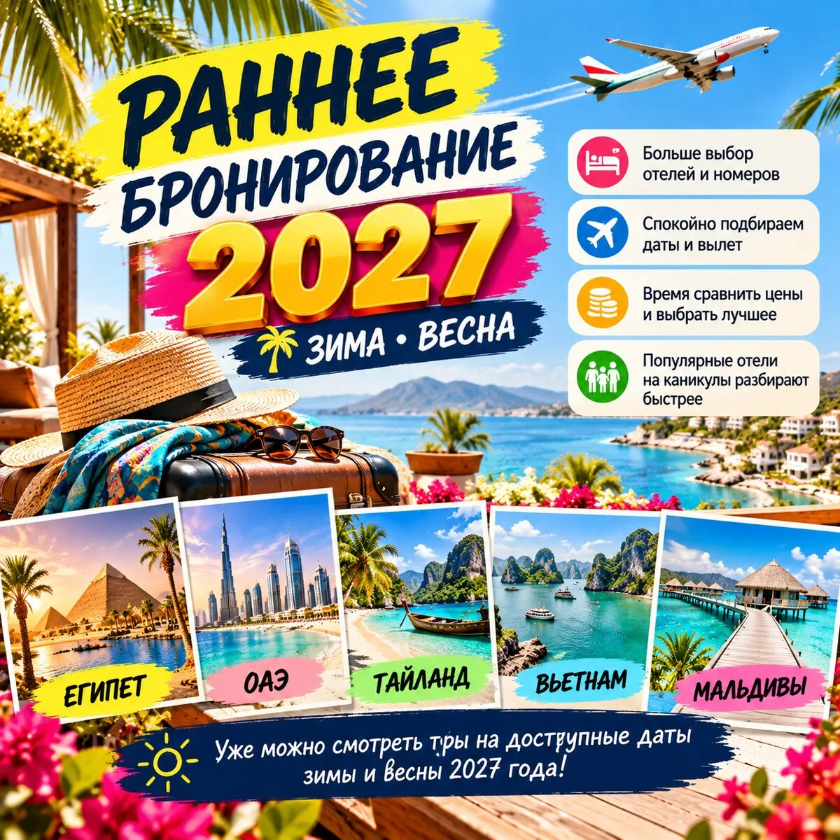 Раннее бронирование уже началось