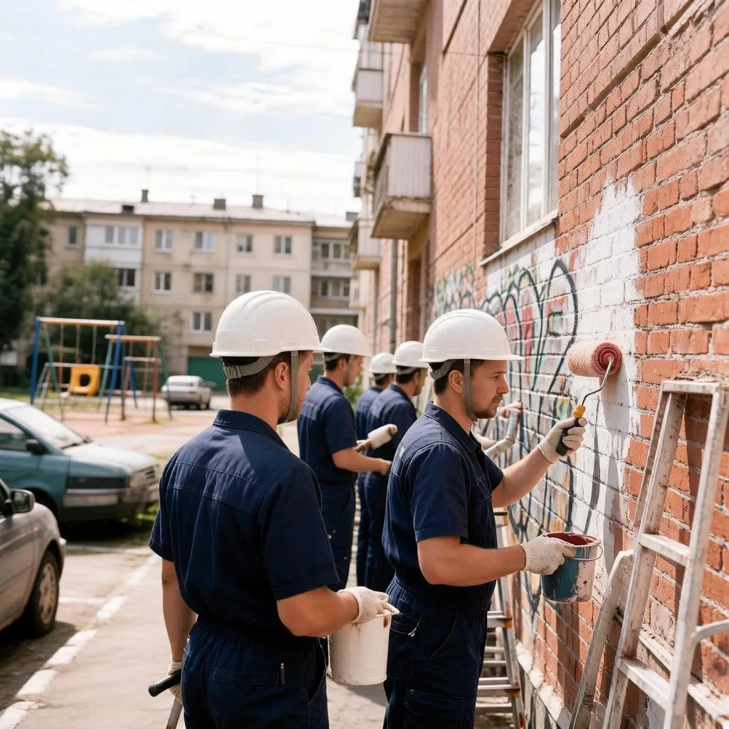 🧹 «Пермь в порядке»: более 7,3 тысяч граффити устранено за 9 месяцев! 🧹