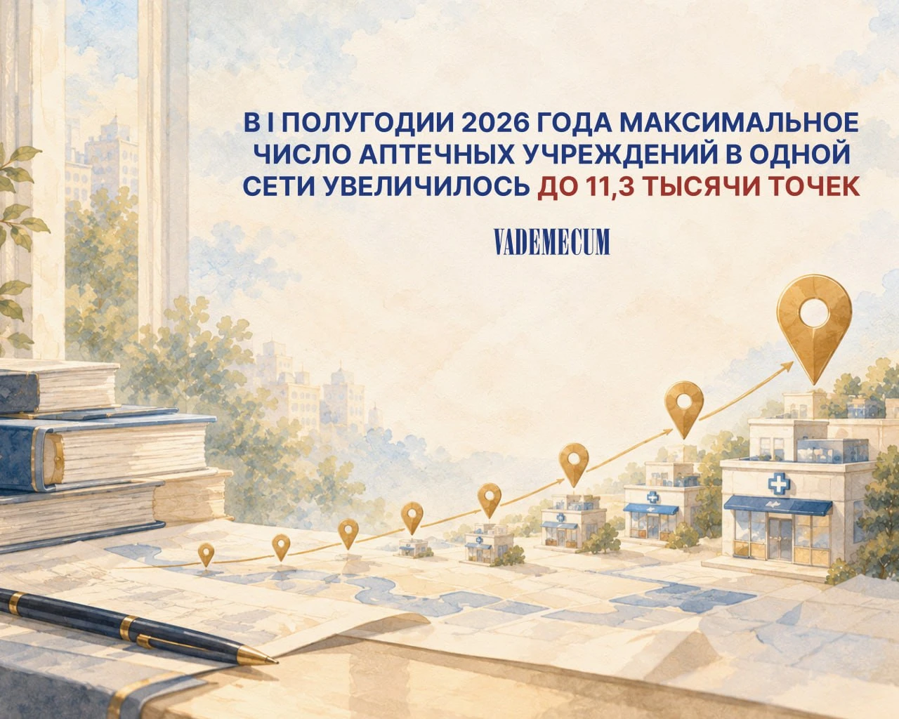 Таким числом точек, по подсчетам Аналитического центра Vademecum, на момент 1 июля 2026...
