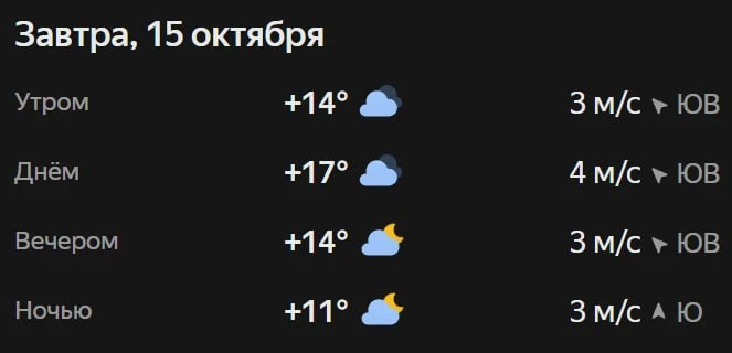 Прогноз погоды☀️