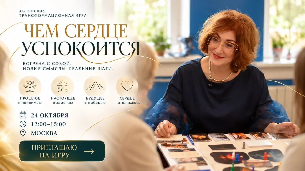 «Чем сердце успокоится?» ❤Приглашаю на трансформационную игру