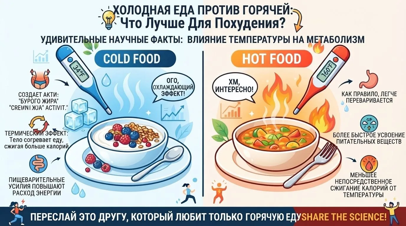 ХОЛОДНАЯ ЕДА vs ГОРЯЧАЯ ЕДА: Что лучше для худеющих?