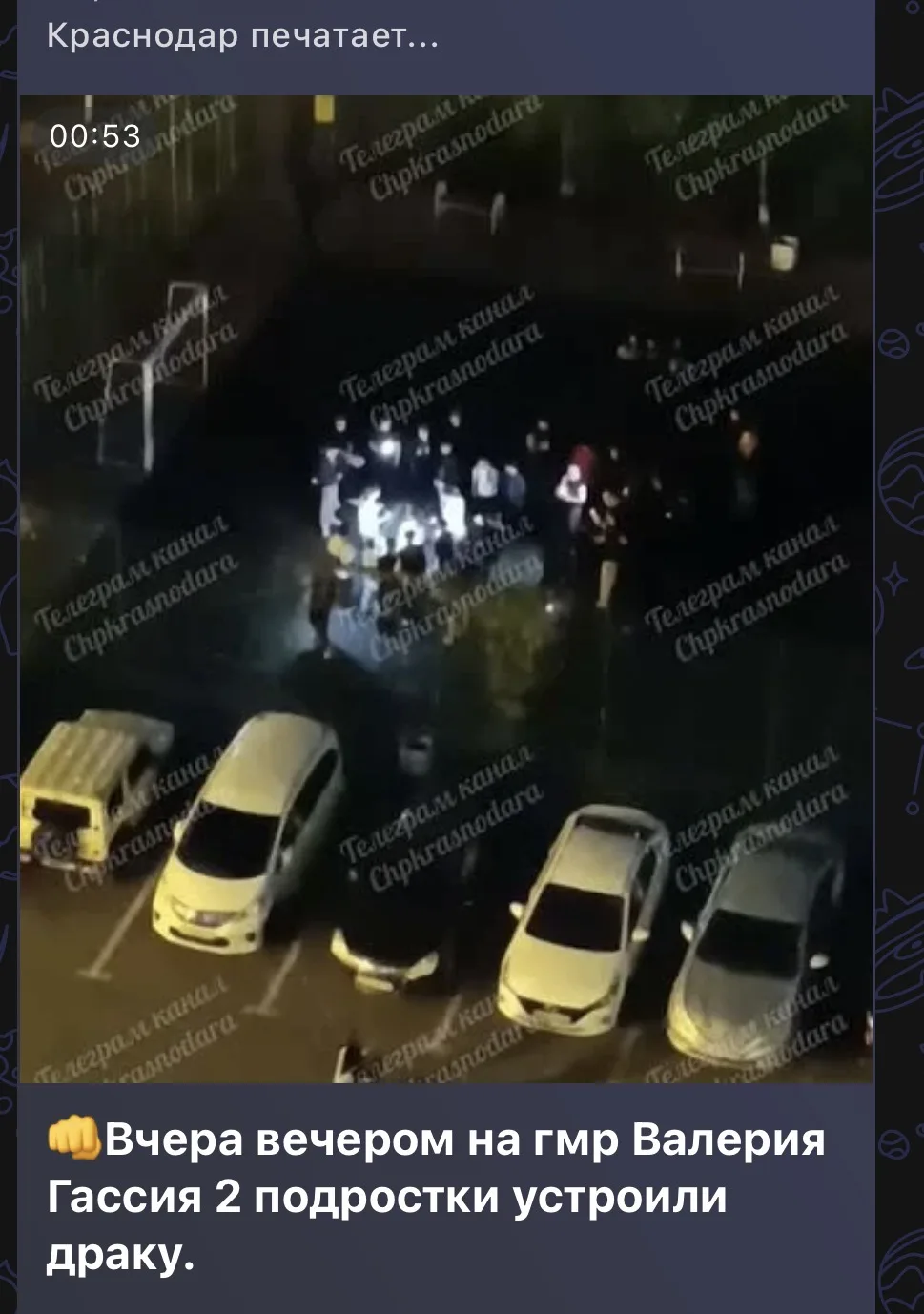 🛜В Интернете выявлена публикация о потасовке, предположительно между подростками, во д...