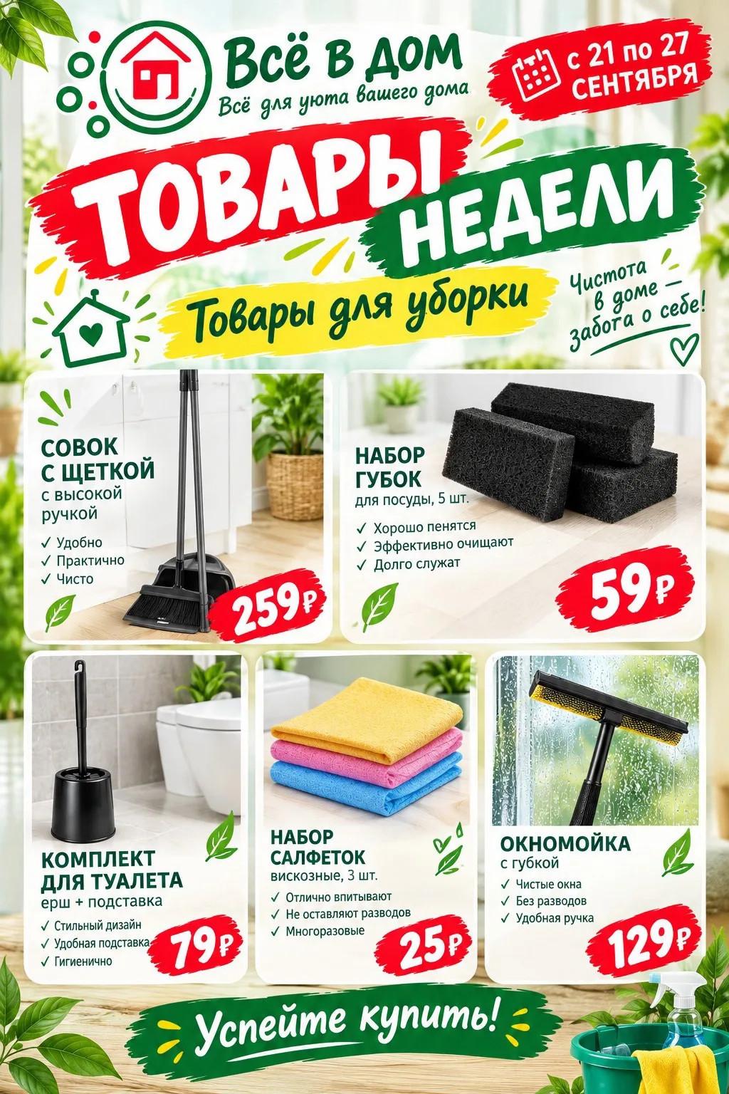 🍂 СЕЗОН УБОРКИ НАСТУПИЛ!