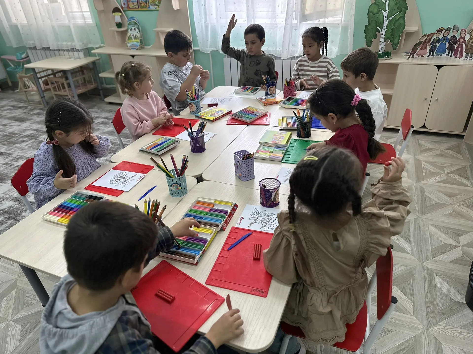 Аппликация из пластилина «Рябина»