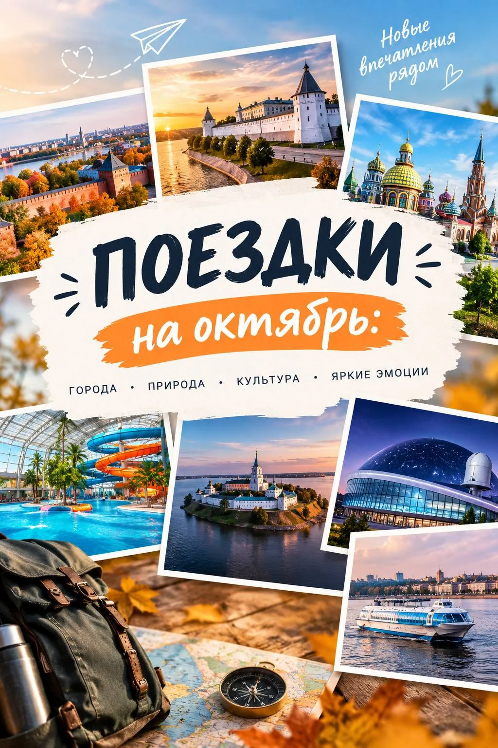 ПОЕЗДКИ НА ОКТЯБРЬ: