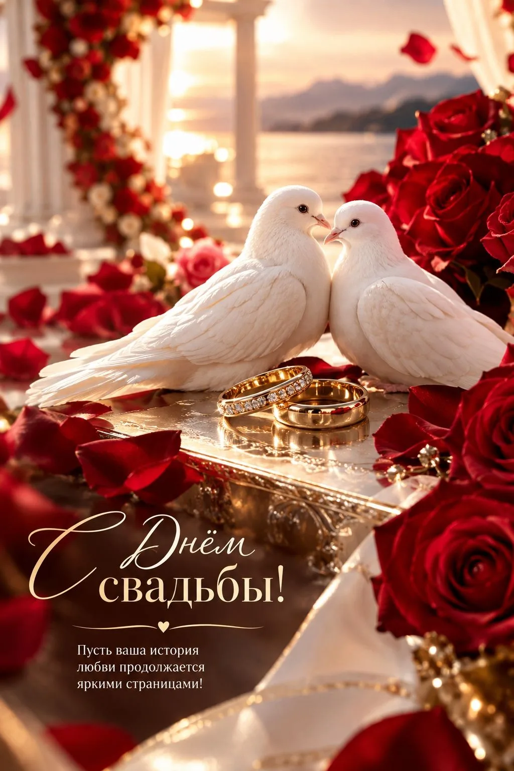 ❤️ Открытки с Днем Свадьбы
