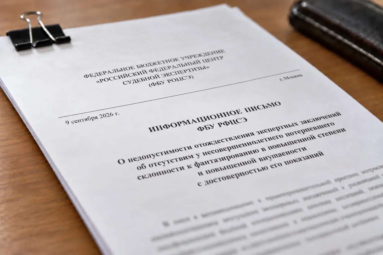 ✍️ Опубликовано информационное письмо РФЦСЭ «О недопустимости отождествления экспертных...