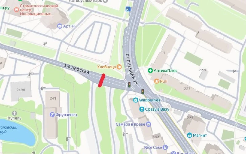🚧 В Самаре закроют проезд по 5-й Просеке до 5 ноября.