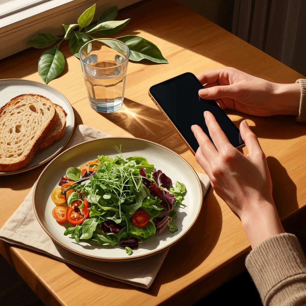 Обедайте без телефона - наслаждайтесь вкусом и ощущайте сытость вовремя.