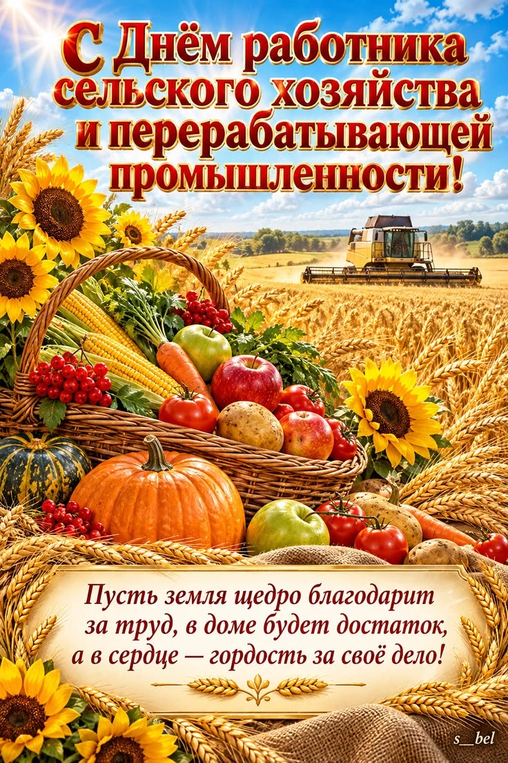 🌹🌹🌹С Днём работника сельского хозяйства и перерабатывающей промышленности! С професс...