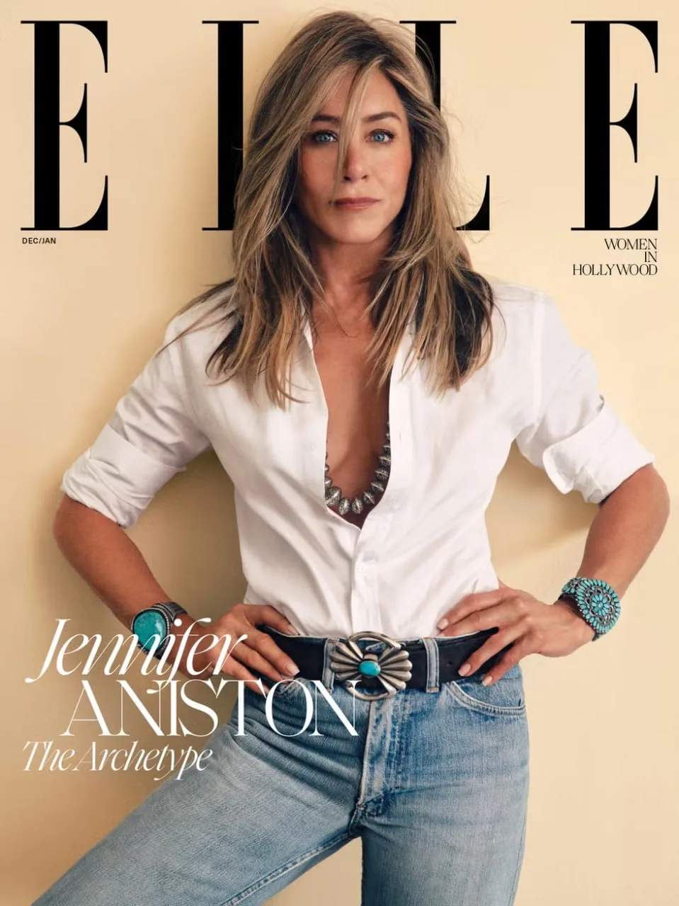 Дженнифер Энистон в новом номере ELLE 💥
