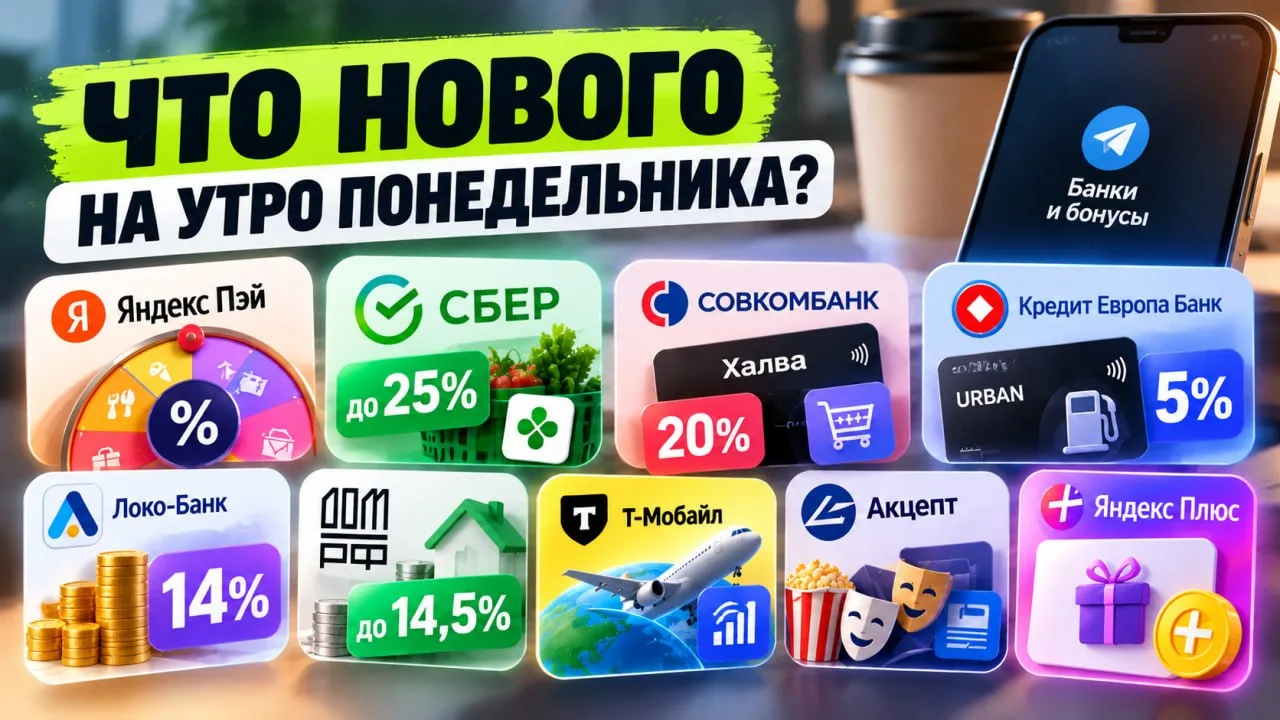 ЧТО НОВОГО НА УТРО ПОНЕДЕЛЬНИКА