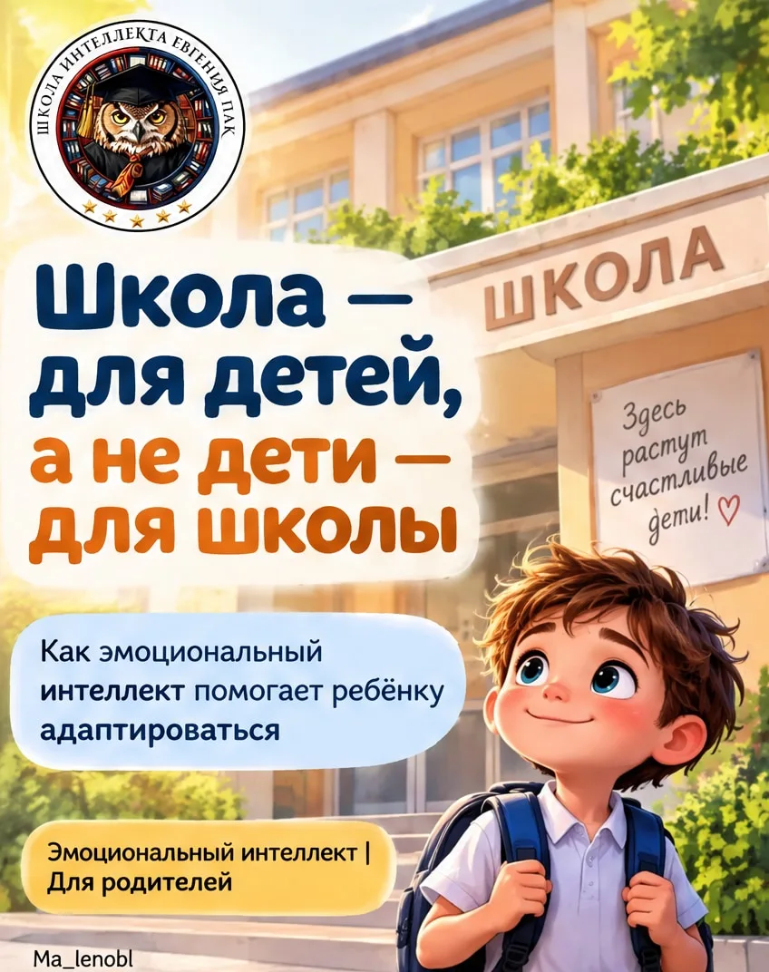 ⚡ Адаптация к школе!!! Сегодня в рубрике "Эмоциональный интеллект"