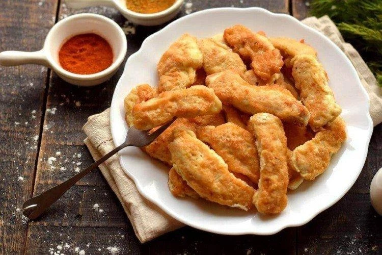 Курица в кляре на кефире