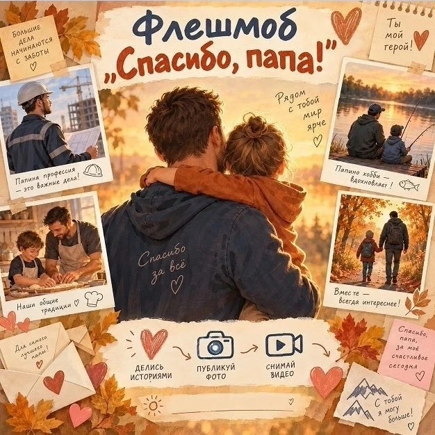 Онлайн-флешмоб «СПАСИБО, ПАПА!»