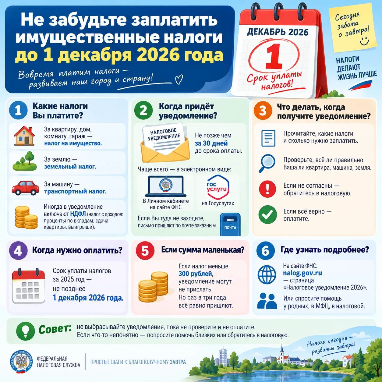 Что нужно знать о налоговых уведомлениях