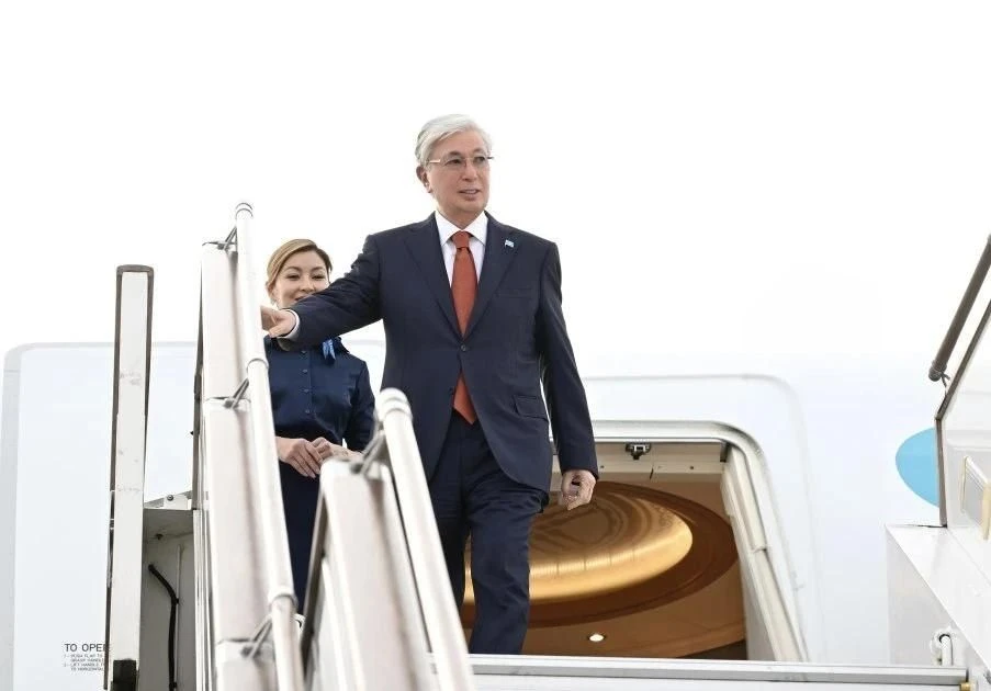 🇰🇿🇦🇿Касым-Жомарт Токаев прибыл в Азербайджан на саммит Совещания по взаимодействию ...