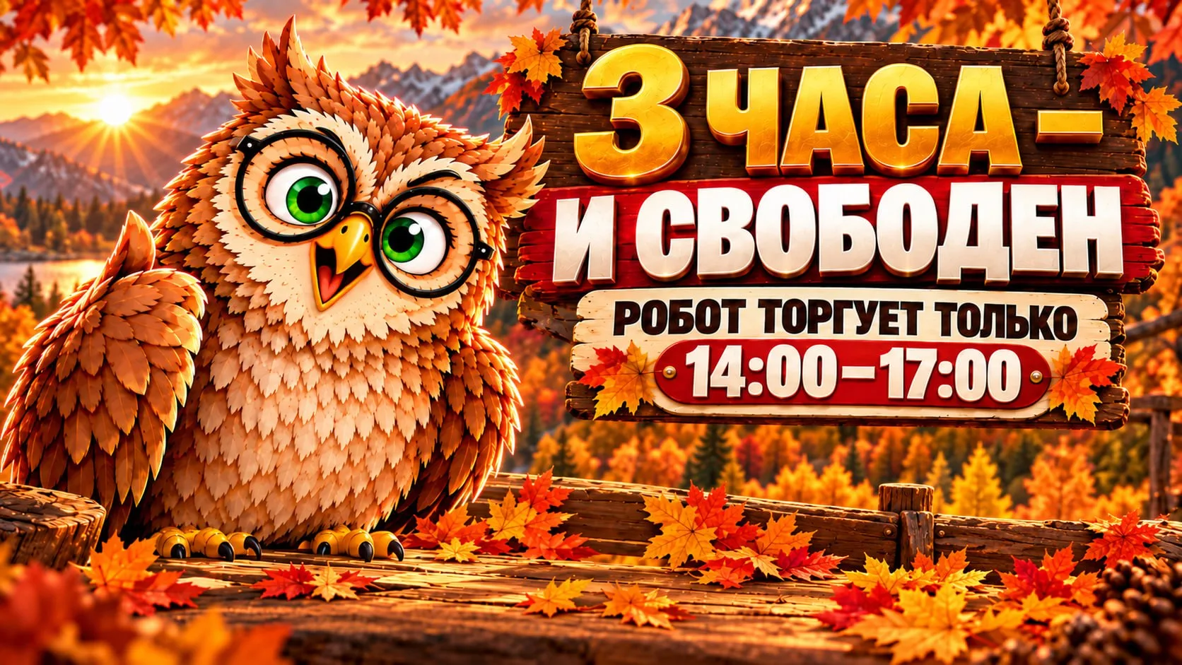 🦉 Ночная охота у Совы длится часов восемь, с перерывами на подумать.