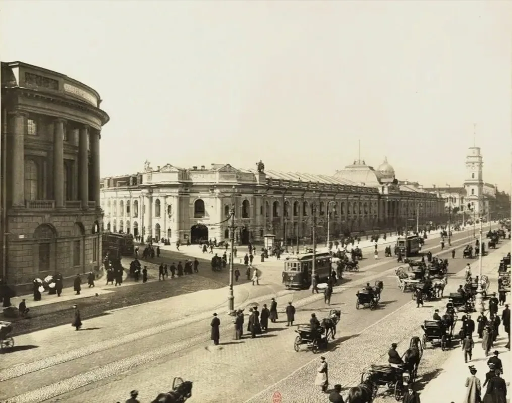 Невский проспект, Санкт-Петербург. 1908 г.
