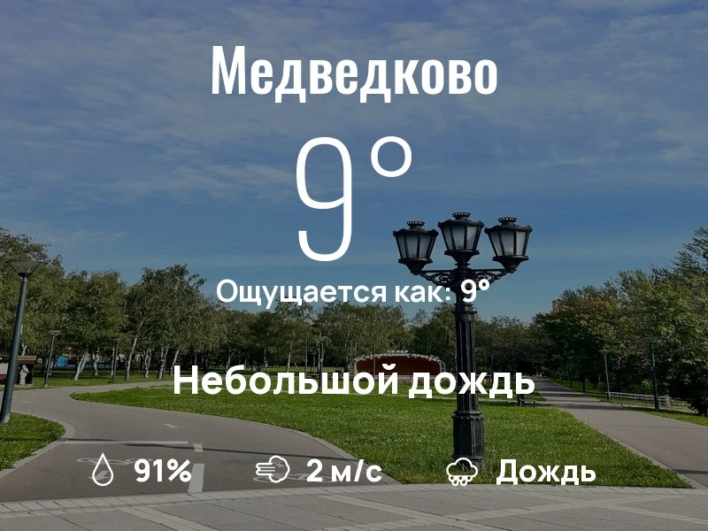 Что с погодой в Медведково?