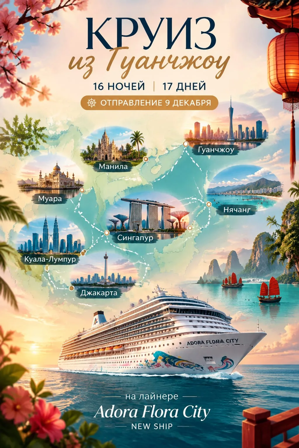 3 причины отправиться в круиз на Adora Cruises 🇨🇳