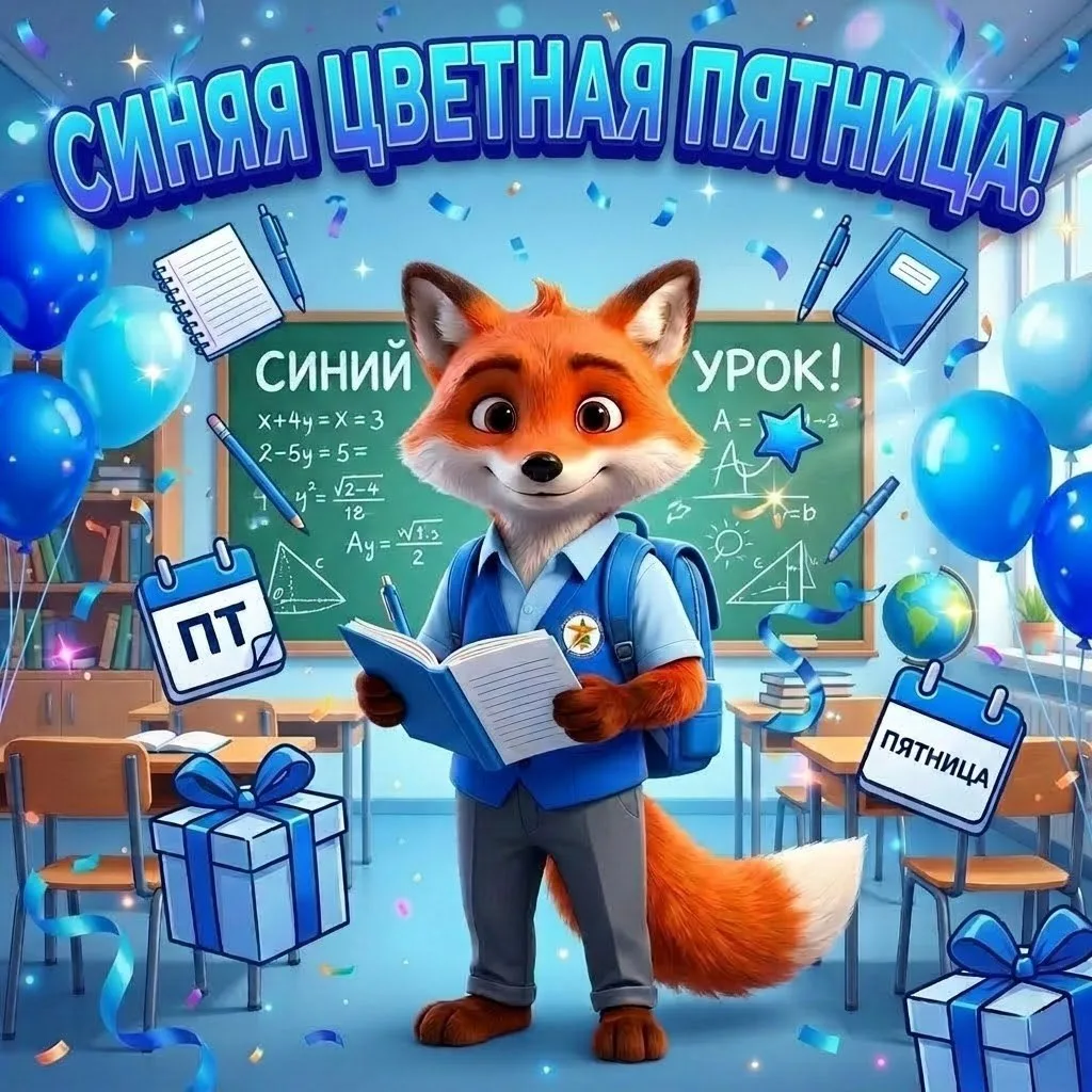 В эту пятницу наша Цветная пятница будет синей! 💙