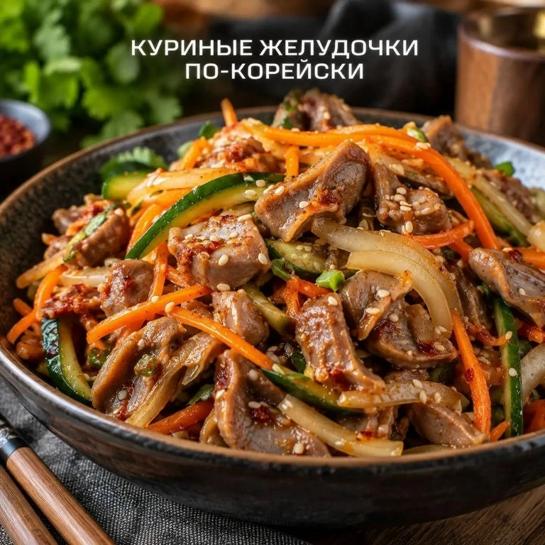 КУРИНЫЕ ЖЕЛУДОЧКИ ΠО-КОРЕЙСКИ