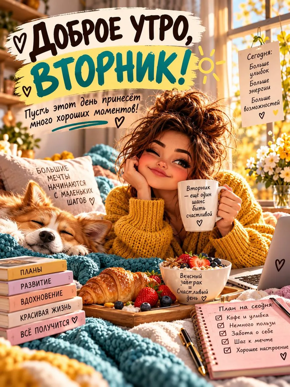 Дорогие 🧡 доброе утро сегодня #вторник для вас Открытки