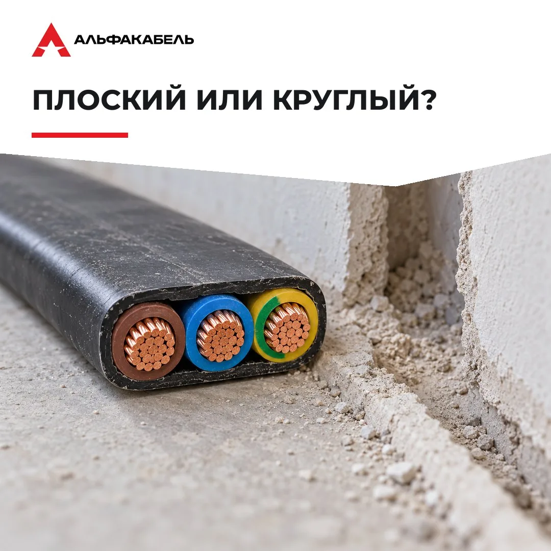 🛠 Плоский или круглый? На чем экономят профи при прокладке проводки