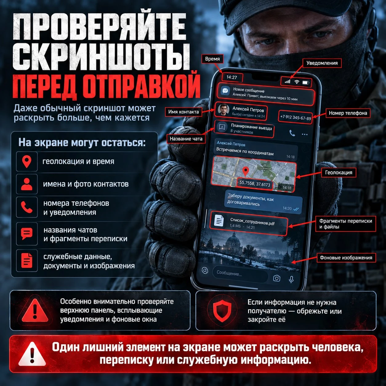 🔐 ПРОВЕРЯЙТЕ СКРИНШОТЫ ПЕРЕД ОТПРАВКОЙ
