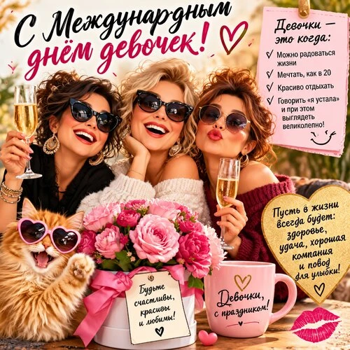 Открытки Международный день девочек