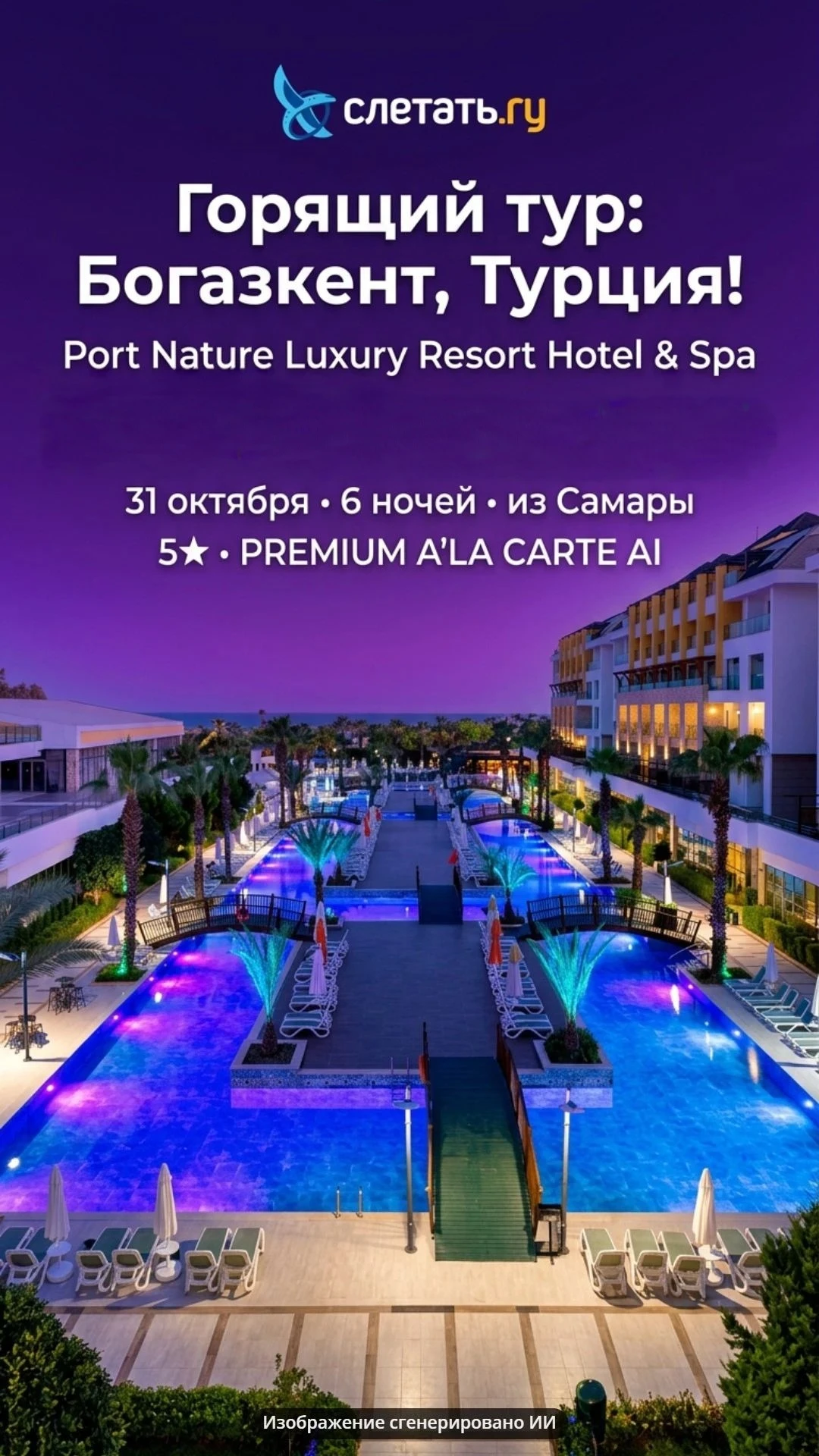 Отправляемся в незабываемое приключение в Турцию! 🚀 Отдых в роскошном Port Nature Luxu...
