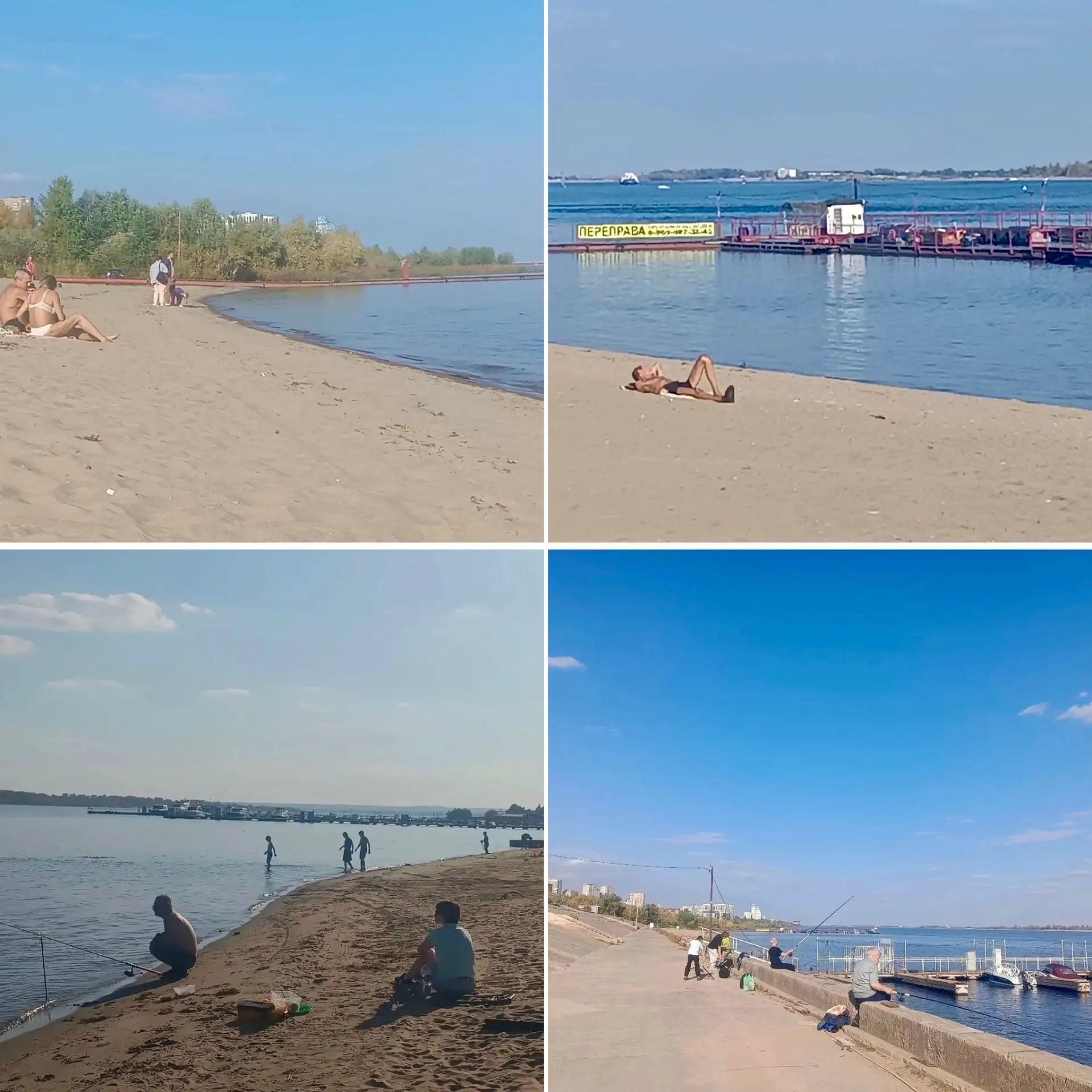 Жаркий день на пляже Тулака: волгоградцы отдыхают у воды 🌞🎣