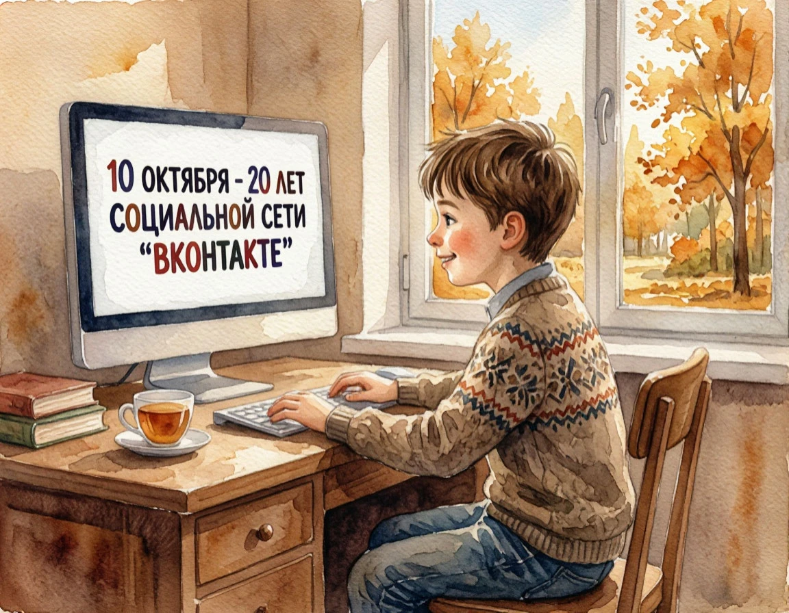 🎉 10 октября - 20 лет социальной сети «ВКонтакте»